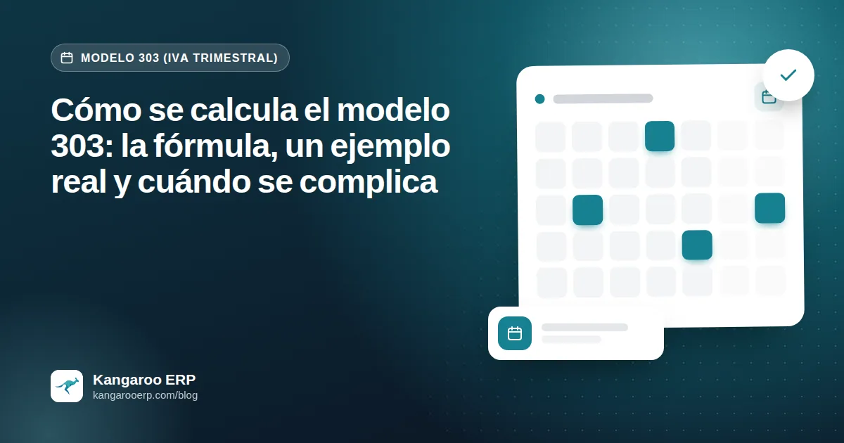 Cómo se calcula el modelo 303: la fórmula, un ejemplo real y cuándo se complica